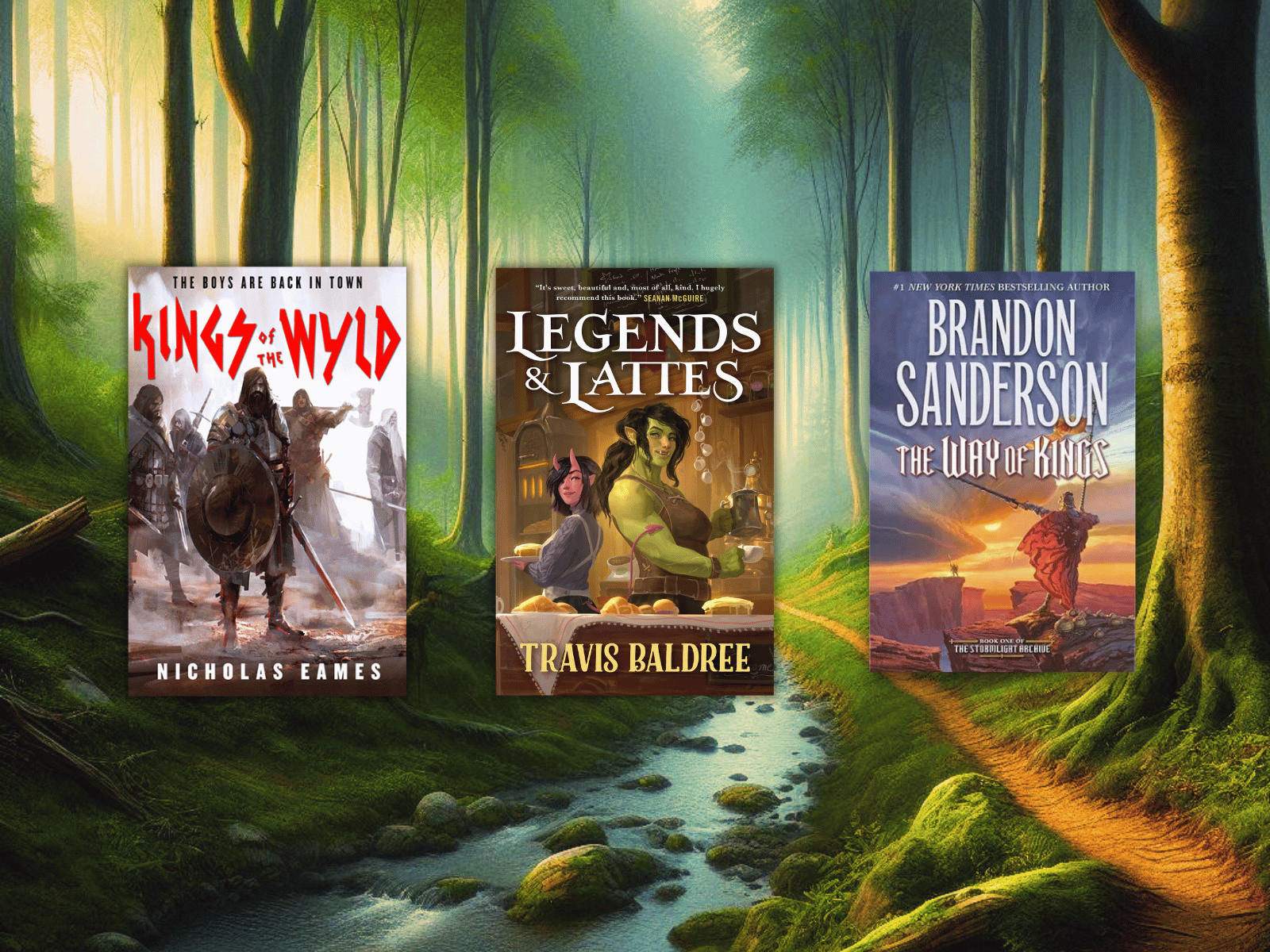 Fantasy D&D books page post cover (1600 x 1200 px)